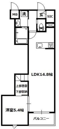 東川口HBの物件間取画像